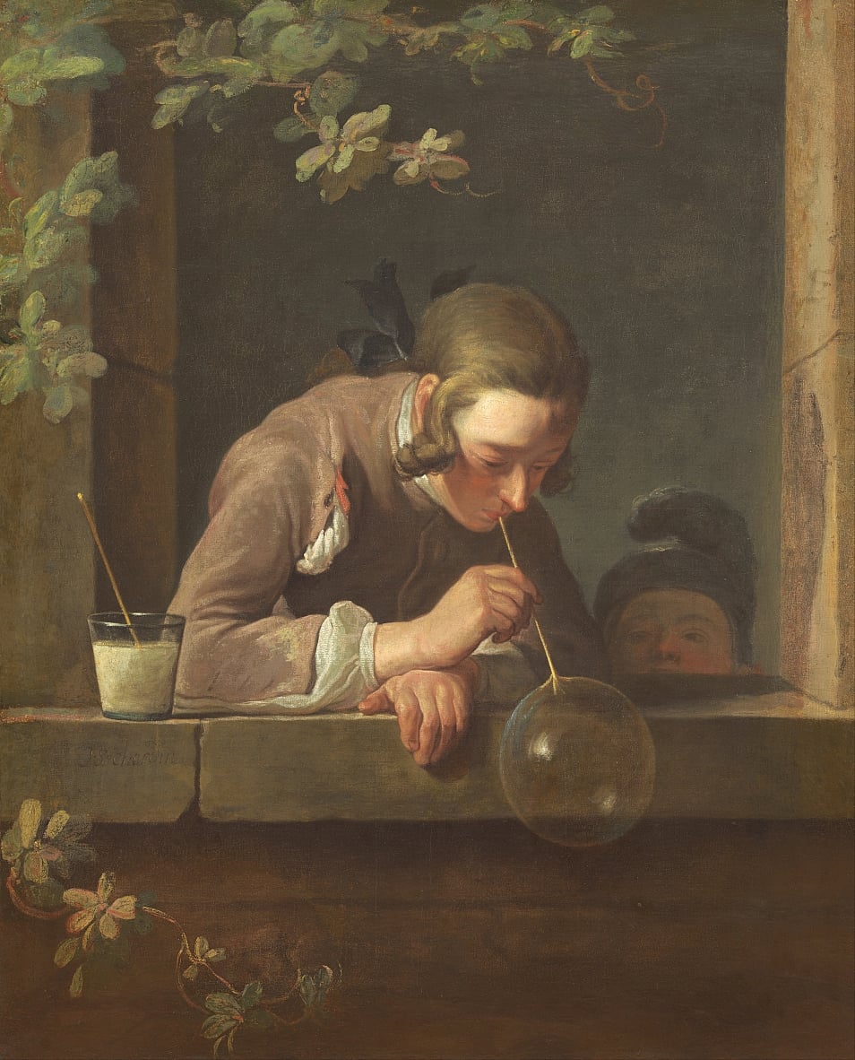 Soap Bubbles by Jean Baptiste Simeon Chardin